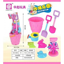 Beach toys 8-piece set of children playing sand and water summer water toys Sand bucket hourglass Huabiao toys