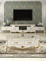 New European marble TV cabinet coffee table combination set modern simple living room simple European luxury large apartment