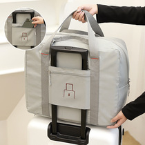 Folding travel bag can set lever women Travel large capacity clothes storage bag short-distance portable mens 2020 New