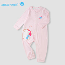 Small blue elephant | Hello kitty joint spring perspiration pyjamas baby one-piece dress long sleeve climbing suit
