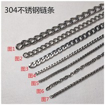304 stainless steel chain size stainless steel chain listing chain key chain bag chain jewelry necklace chain