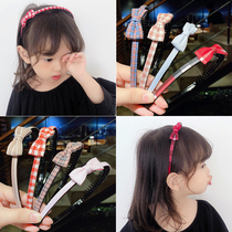 Childrens bow hair hoop with teeth non-slip pressure hair headband hair comb Korean princess girl baby hair accessories female
