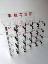 Customized transparent acrylic transparent hand cabinet with glass storage cabinet mobile phone counter mobile phone Tinder storage box