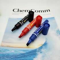 Customizable oily double-head marker pen logistics hardware with large head pen black red and blue hook line marker pen 10
