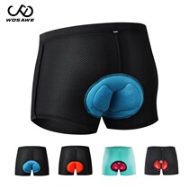 WOSAWE mountain bike men and women speed dry and breathable riding underpants road car 3D silicone cushion Four seasons shorts