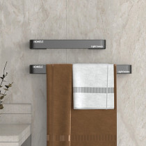 Towel Rack Free to punch toilet Bathroom Sucker rack bath towels shelf Nordic minimalist Creative Single Pole Position bar