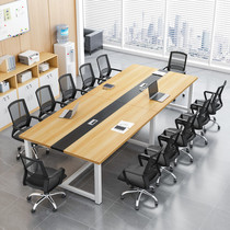 Conference table long table office table and chair combination simple modern training reception table size office furniture
