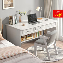 European dressing table desk integrated simple modern white home bedroom girl bedside simple table makeup table