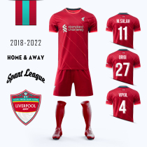 2021 Liverpool shirt custom football suit Sports suit Mens childrens home and away game training uniform custom