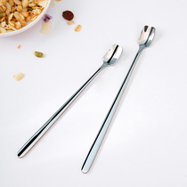 Stainless steel Japanese long handle mixing spoon milk honey milk powder mixing rod coffee spoon cocktail mix bar spoon