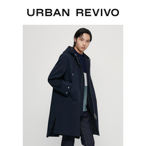 UR winter new mens casual long hooded windbreaker coat coat ML45S1DN2000