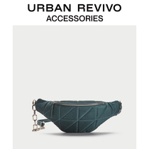  URBAN REVIVO winter new womens accessories plaid car line fashion fanny pack AY36TB8N2000