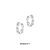(Ho Super Lotus Tantrums Rhymes) RSNY Chain Earrings Female Fashion Ins Tide Small Temperament Brief Ear Nail
