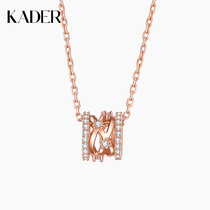  KADER small waist series 999 sterling silver necklace female clavicle chain ins culture quality birthday gift niche light luxury