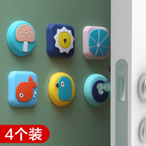 Cartoon creative door handle anti-collision mat wall sticker door rear refrigerator bump sticker home mute padded silicone protective sticker