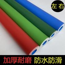 Solid color green red blue pvc floor leather thickened wear-resistant waterproof flame retardant plastic workshop factory leather