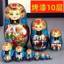 Painting Russian doll 10 - story children Harbin Tour Christmas New Years Day Valentine Gift