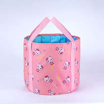 Folding foot bag outdoor camping large bucket plastic washbasin multifunctional dormitory waterproof laundry basin original