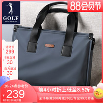 GOLF briefcase men business canvas handbag large capacity handbag with computer bag casual shoulder bag bag