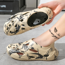 High-end dongle shoes Summer men outwear Inkins trendy outdoor beach anti-slip and odor-proof sport sandals