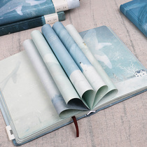 Notebook creative small clear novice account book Simple ins cute girl diary color page illustration book