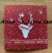 Cutting template DIY mold cutting die greeting card photo album Scrapbook making tool Christmas antlers