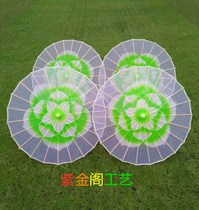 Jasmine Feelings Dance Performance Prop Umbrella Jasmine Blossom Painting Umbrella Stage Show Craft Umbrella