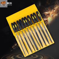 Set steel file small file model shaping small Shenjin file knife cloth bag plastic handle tool bearing file grinding combination file