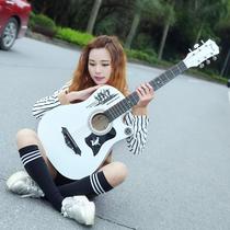 38-inch beginner beginner guitar to send luxury package tuner male and female guitar jita