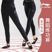 Li Ning Dance Pants Women's Loose Training Suit Adult Bundle Black Wide Leg Dancing Body Modal Radish Pants Men