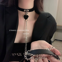 Ornaments worn around the neck with female m necklace sex traction rope control neck strap choker dog chain sm