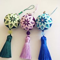 Sakura hand ball diy material bag car hanging video tutorial need to have a complete range of other special handicrafts