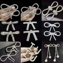 New full diamond bow brooch pin fairy air decoration anti-light clothing Crown Star Doll bag accessories