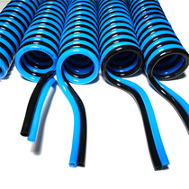 tpu double row spring air pipe 4 6 8 10 12mm double row multi row telescopic spiral hose double color threaded pipe