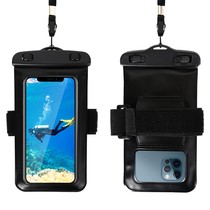 Mobile phone waterproof bag touch screen swimming equipment rider universal mobile phone bag with strap sealed transparent diving cover new