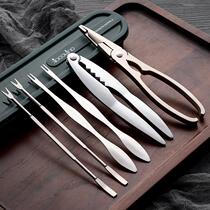 Crab eating tools household crab tools crab eight pieces crab special artifact hairy crab crab pliers crab needle crab clip