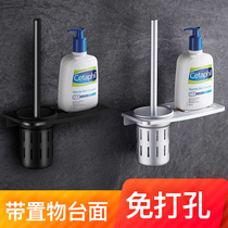Toilet brush no dead corner household toilet brush hanging wall cleaning brush set toilet rack wall hanging squat pit
