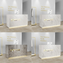 Clothing store cashier store small front desk counter imitation Dali simple modern beauty salon bar reception desk