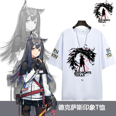 taobao agent Tomorrow's Ark Around the short -sleeved T -shirts of the Ark, Texas W Skati two -dimensional anime summer bottom shirt