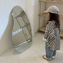 Crooked chick Korean childrens clothing 2022 spring and autumn new male and female child foreign air rhombus shirt children cotton yarn lining the tide