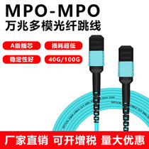 MPO-MPO8-core 12-core fiber optic jumper pre-connector 24-core MT 10 Gigabit multi-mode switch cluster light QSFP28-40G Fiber optic module 100G cluster 3 meters MT