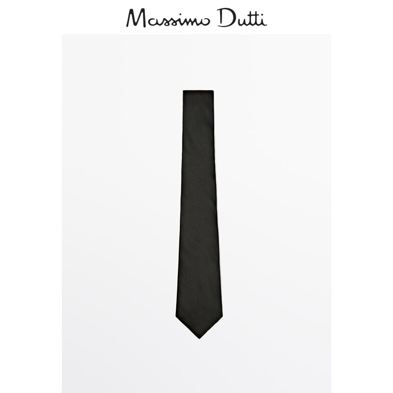 春の新作 Massimo Dutti メンズ アクセサリー 2024 新作 ビジネス フォーマル 高級 正絹 矢型ネクタイ 01215701500
