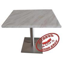 Ya Wei does not stainless steel dining table and chair marble hot pot table rectangular Korean marble dining table and chair combination
