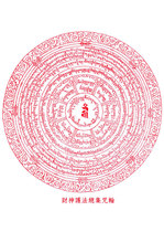Financial God Protection Law Total Set Spell Wheel Picture Photographic Paper Bifacial Plastic van Van Miesong past the plastic knot edge 