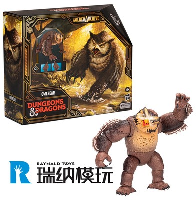 taobao agent [Pre -sale] Hasbro Dragon and Dungeon D & D brown owl bear 22cm joint doll