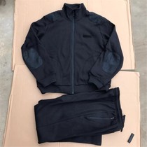 Diu Dijun Xu navy blue anti-static non-inverted velvet fleece winter warm jacket pants physical clothing suit