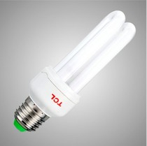 TCL energy-saving lamp TCL Lighting 2U11W energy-saving lamp three primary color fluorescent tube white yellow light E27 screw