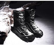 Outdoor snow boots men Waterproof warm plus velvet non-slip hiking boots large size cotton shoes ski shoes Northeast 30 degrees below zero