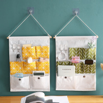 LM storage bag hanging bag wall hanging fabric artifact hanging back bag socks wardrobe dormitory storage bag