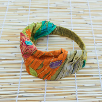Odor groceries Nepalese handmade bohemian washed cotton color hair band ethnic wind headband hair band